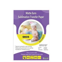 A4-A3 Matte Euro Sublimation Transfer Paper - Thumbnail