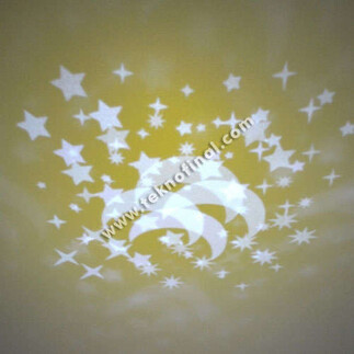 NobbyStar Hediye - Ay Yıldız Led Işıklı Dönen Küp Çerçeve (1)