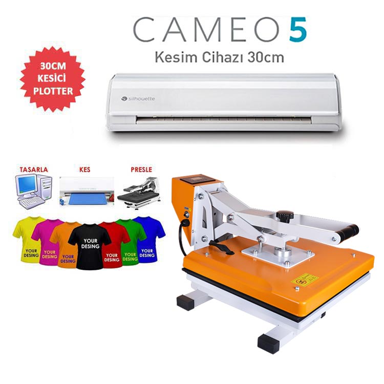 Cameo 5 Plotter Tekstil Baskı Seti