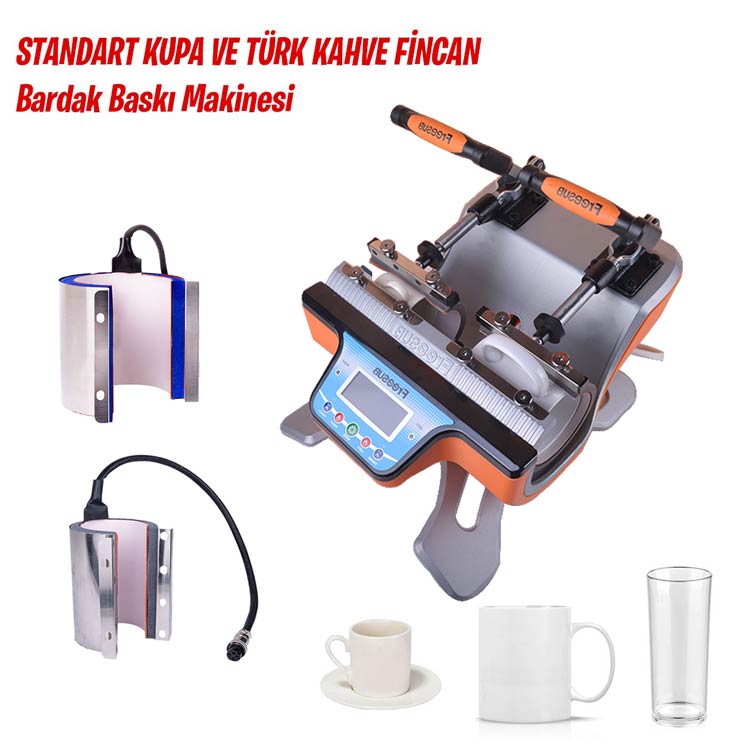 Kupa Ve Türk Kahve Fincanı Baskı Makinesi