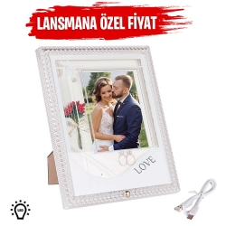 Ledli Love Fotoğraf Çerçevesi - Thumbnail