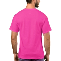 Pembe T-Shirt %100 Pamuklu - Thumbnail