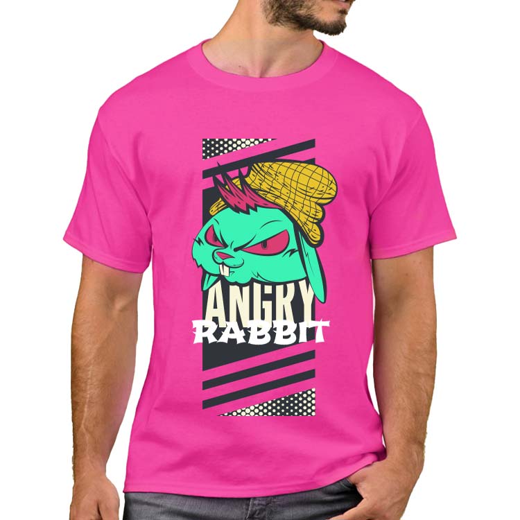 Pembe T-Shirt %100 Pamuklu