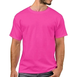 Pembe T-Shirt %100 Pamuklu - Thumbnail