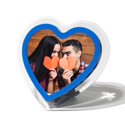 Plexiglass Pink Heart-Shaped Photo Frame - 5