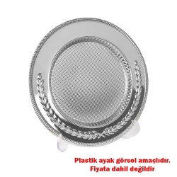 Süblimasyon Metal Gümüş Plaket Tabak - 25cm - Thumbnail