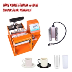 Türk Kahve Fincanı Ve Rakı Bardak Baskı Makinesi - Thumbnail