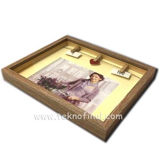 Wooden Photo Frame with String - Thumbnail