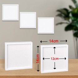 Yapışkanlı Sök Tak Pola Çerçeveler 12x12cm - 3'lü Paket - Thumbnail