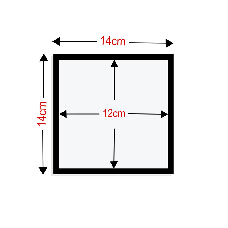 Yapışkanlı Sök Tak Pola Çerçeveler 12x12cm - 3'lü Paket